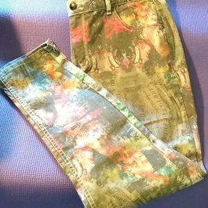 Lane Bryant Denim Jean Pant Watercolor